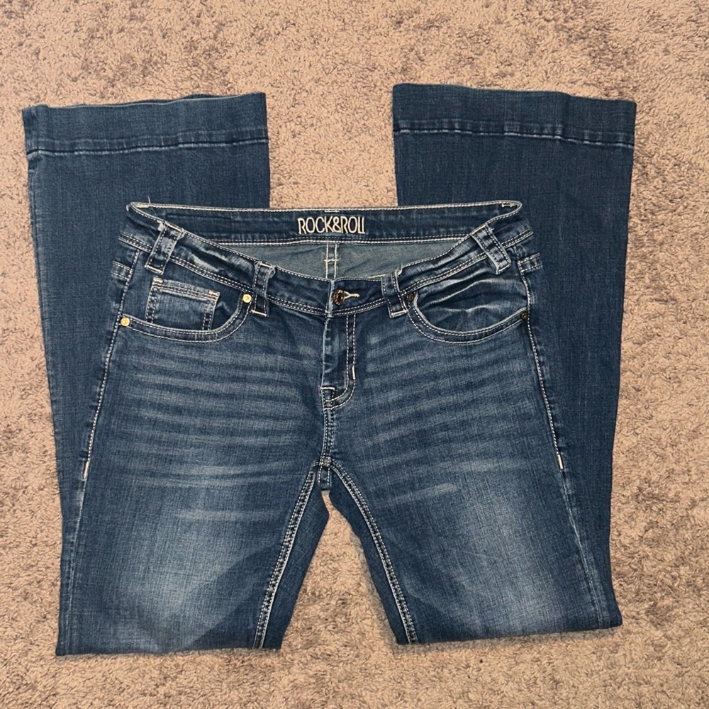 Rock And Roll Cowgirl Jeans Trouser 31x34 Stretch boot cut